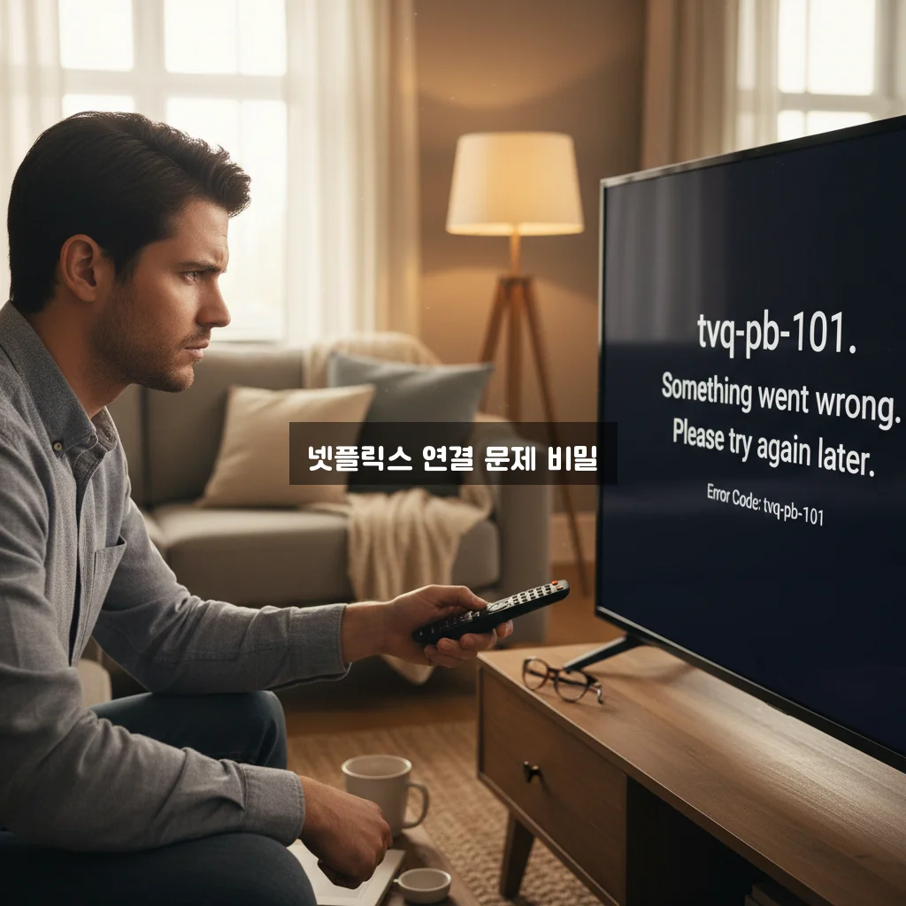 넷플릭스 TV 연결 오류 tvq-pb-101 해결 관련 이미지 1