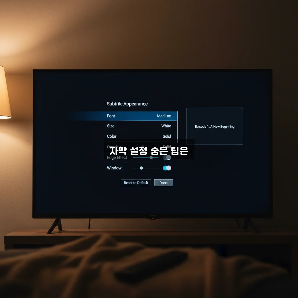 디즈니 플러스 자막 크기 조절 및 배경 검은색 관련 이미지 2
