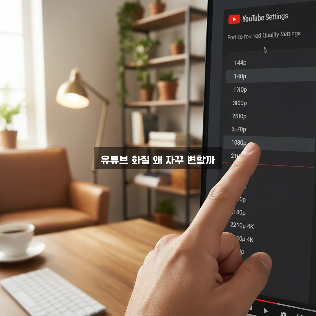 유튜브 화질 고정 설정 (자꾸 저화질로 바뀔 때) 관련 이미지 1