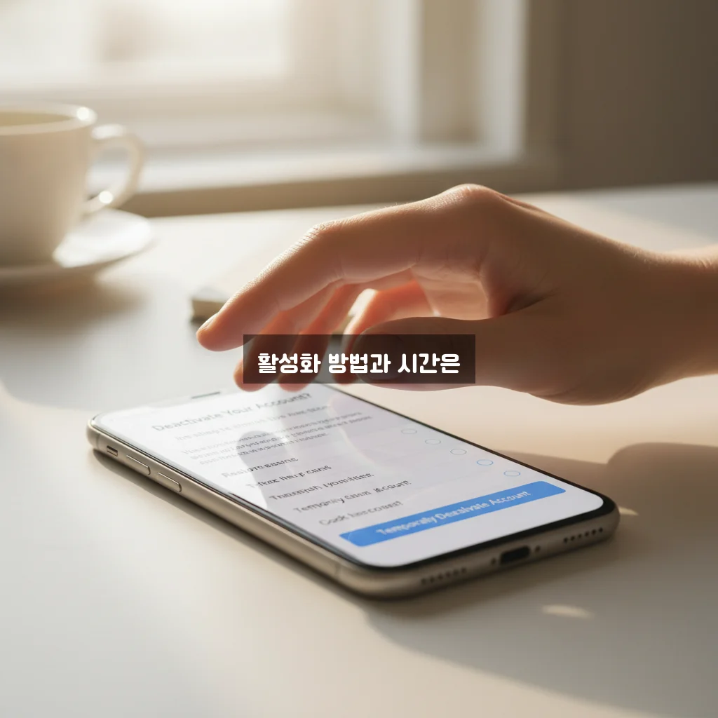 인스타그램 비활성화 해제 링크 및 기간 관련 이미지 1