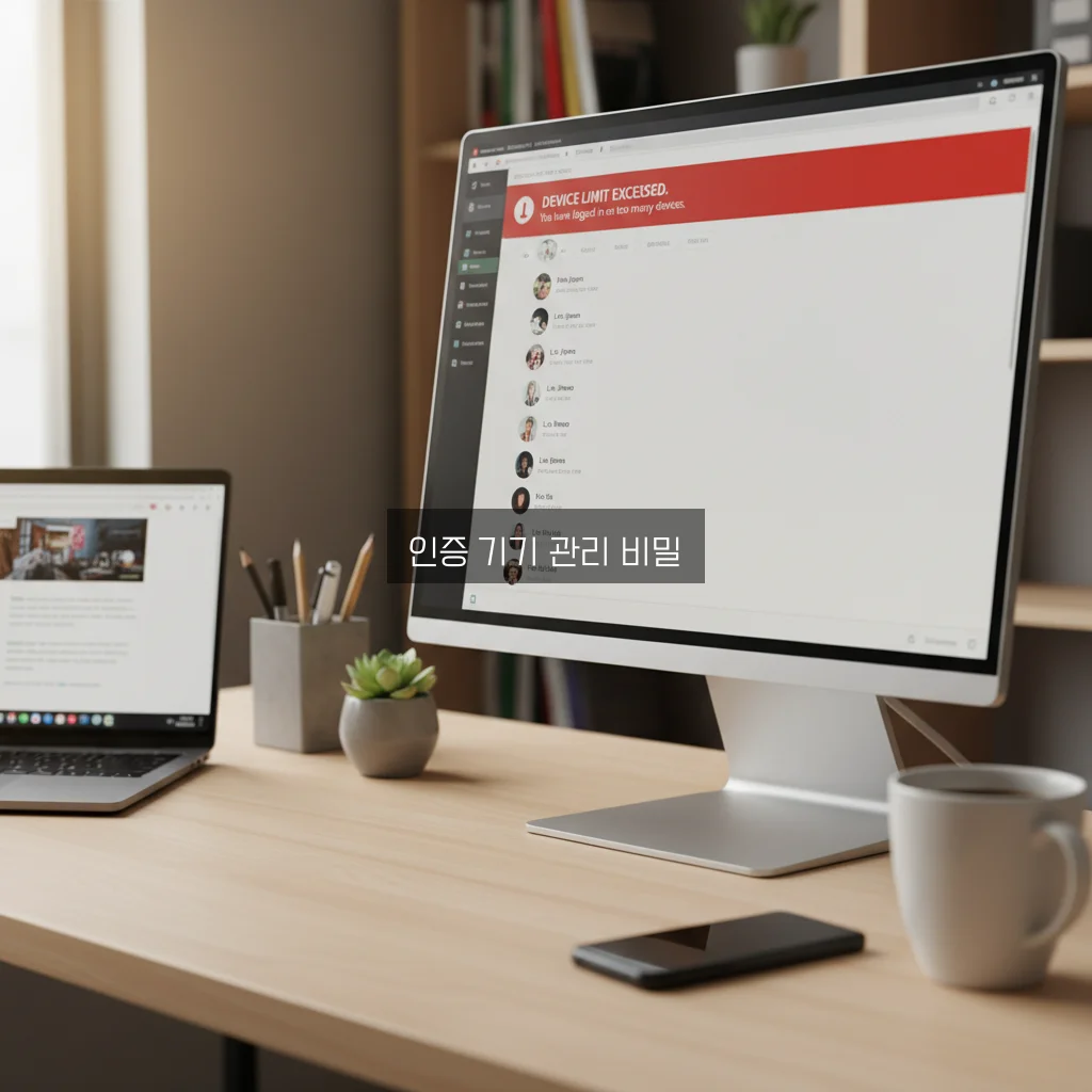 카카오톡 PC 인증 기기 초과 및 해제 방법 관련 이미지 2