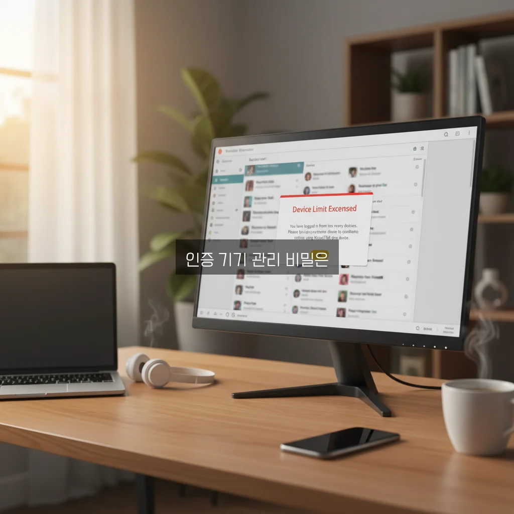 카카오톡 PC 인증 기기 초과 및 해제 방법 관련 이미지 3