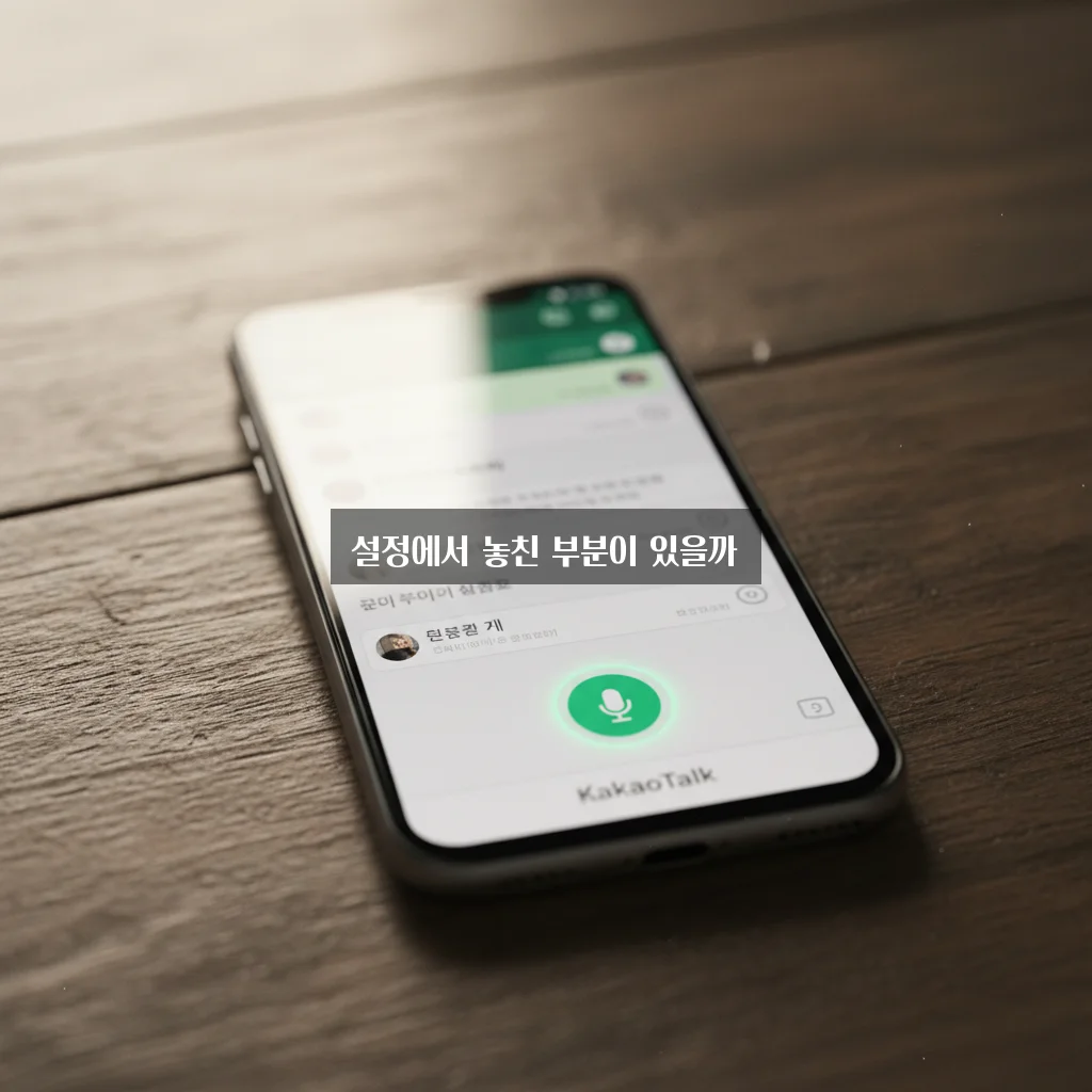 카카오톡 보이스톡 소리 안 들림 (마이크 권한) 관련 이미지 1