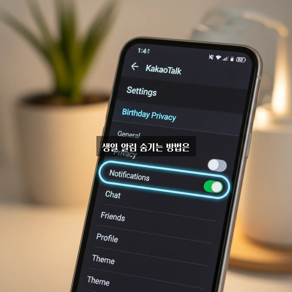 카카오톡 생일 안 뜨게 설정 및 내 생일 비공개 관련 이미지 1