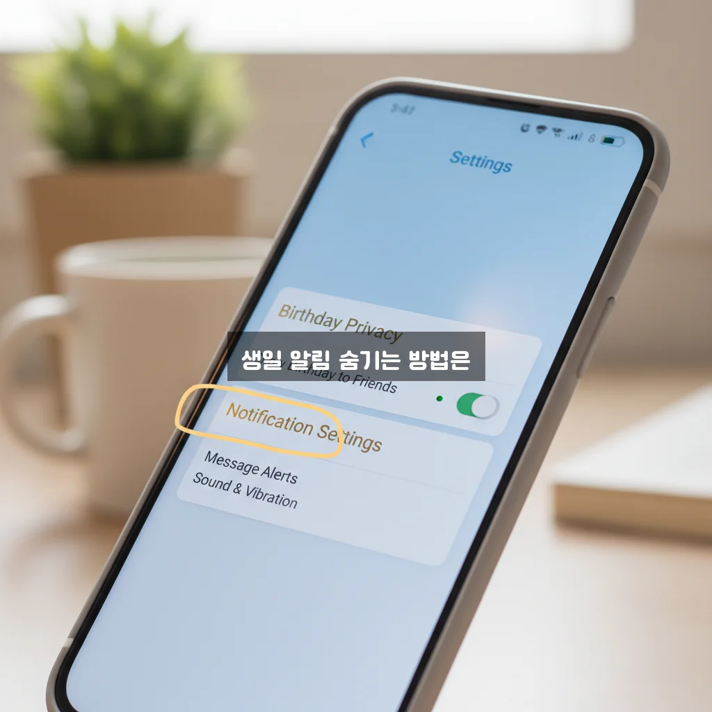 카카오톡 생일 안 뜨게 설정 및 내 생일 비공개 관련 이미지 3