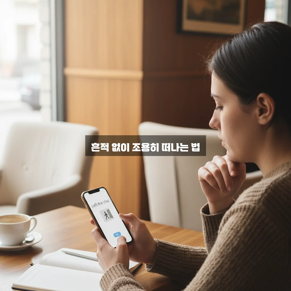 카카오톡 안 읽고 나가기 (채팅방 조용히 나가기) 관련 이미지 1
