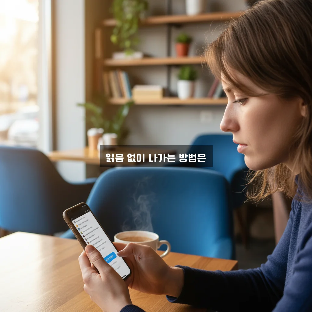 카카오톡 안 읽고 나가기 (채팅방 조용히 나가기) 관련 이미지 3