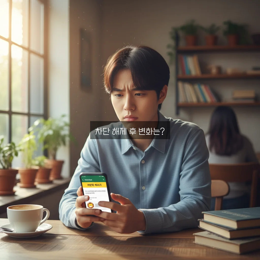 카카오톡 차단했다가 풀면 상대방이 알까? 관련 이미지 1