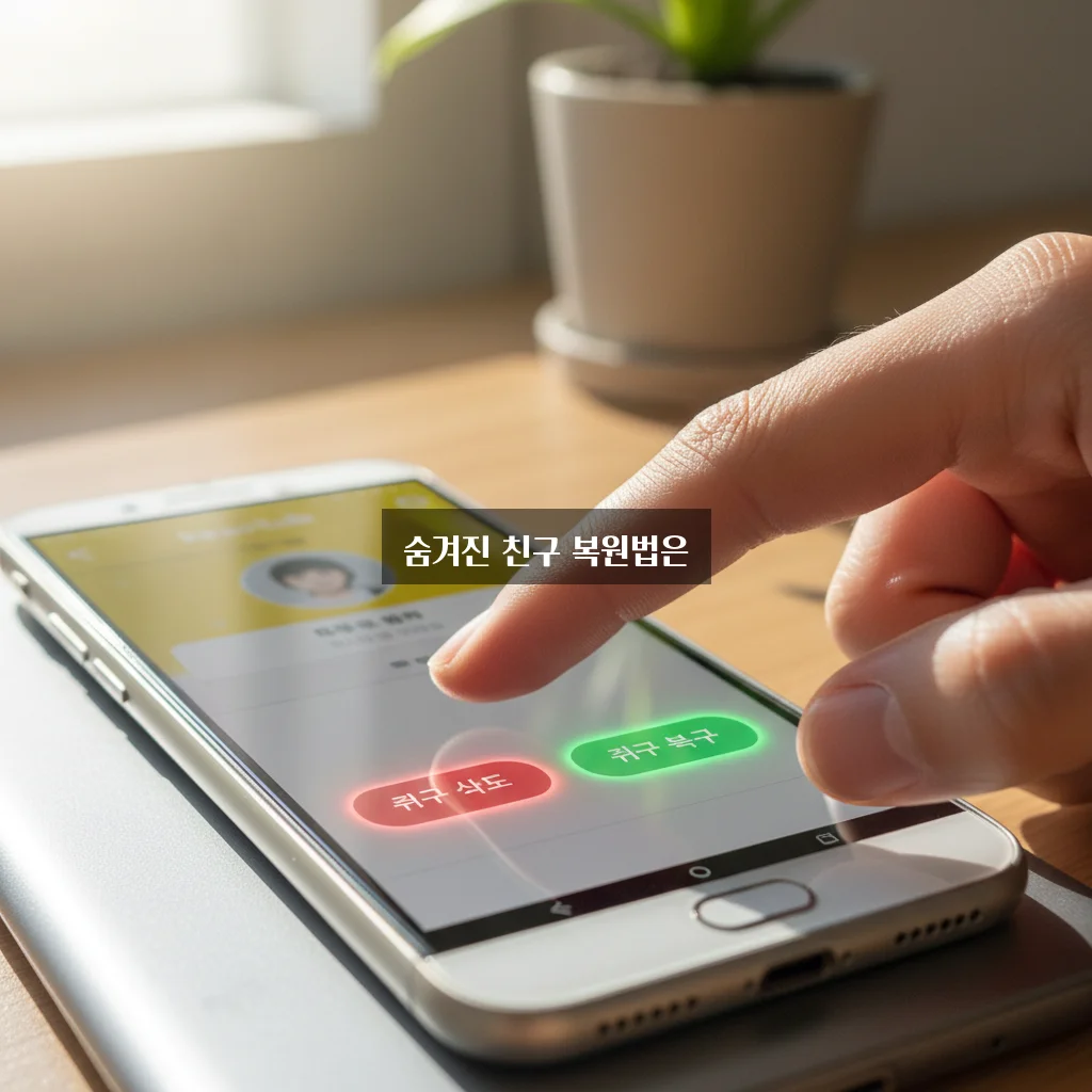 카카오톡 친구 삭제 후 복구 방법 (차단 친구 관리) 관련 이미지 1
