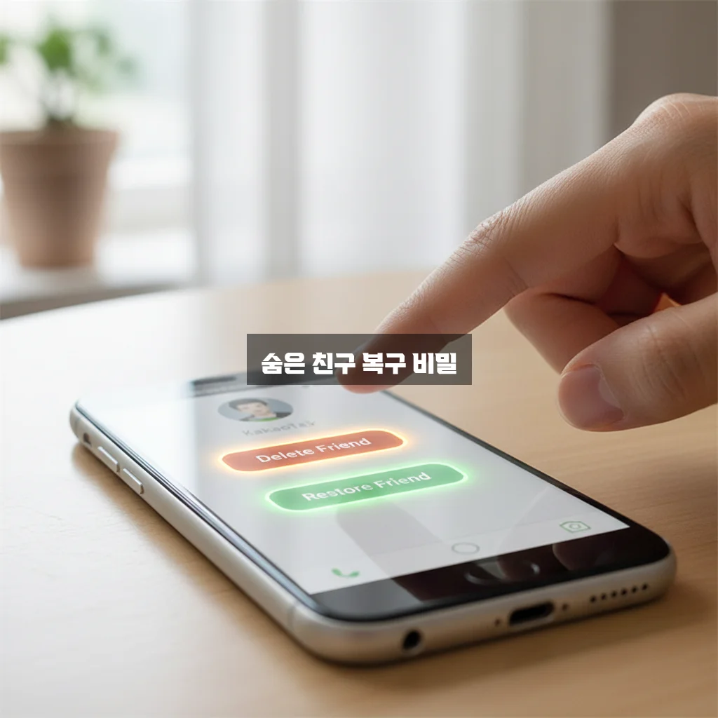 카카오톡 친구 삭제 후 복구 방법 (차단 친구 관리) 관련 이미지 2