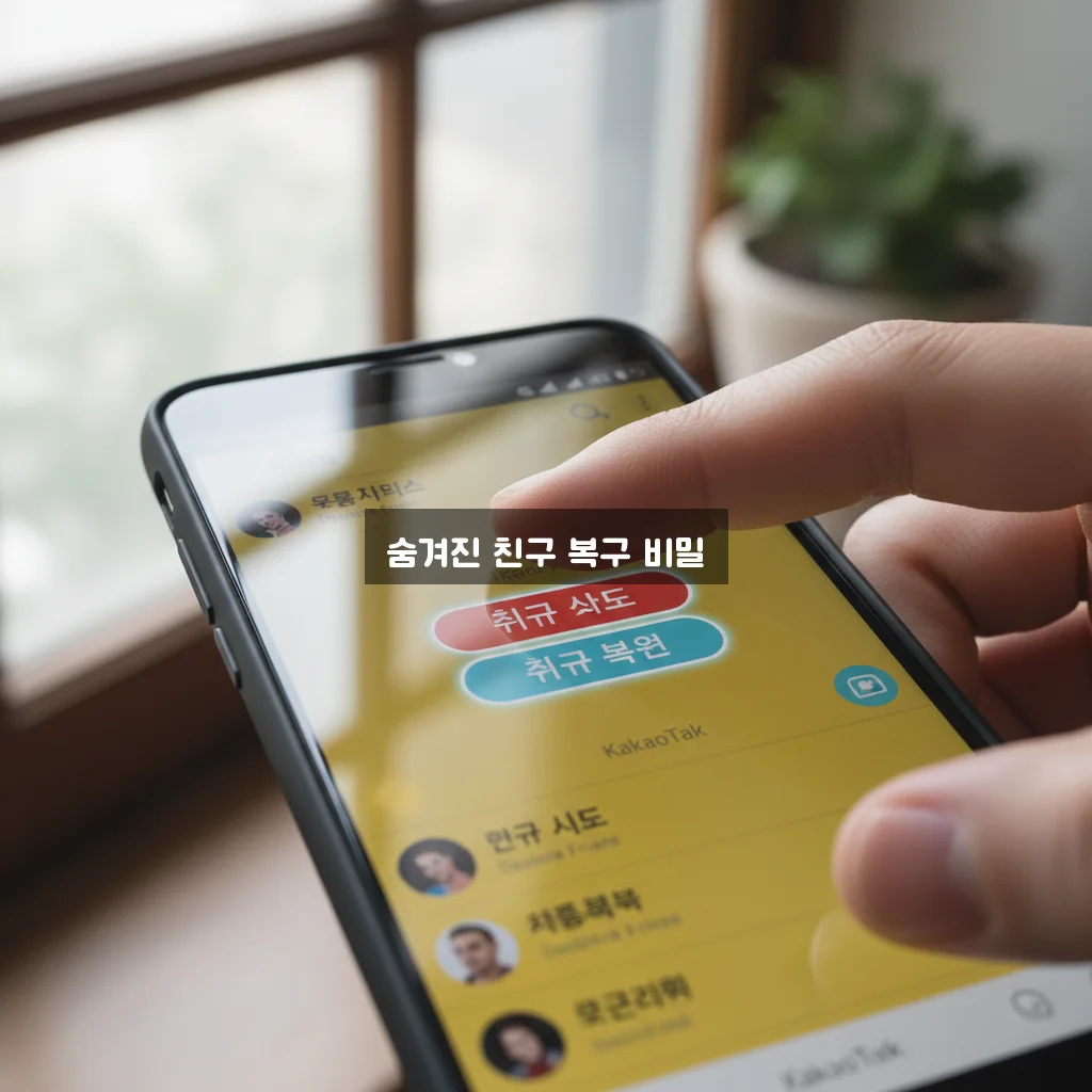카카오톡 친구 삭제 후 복구 방법 (차단 친구 관리) 관련 이미지 3