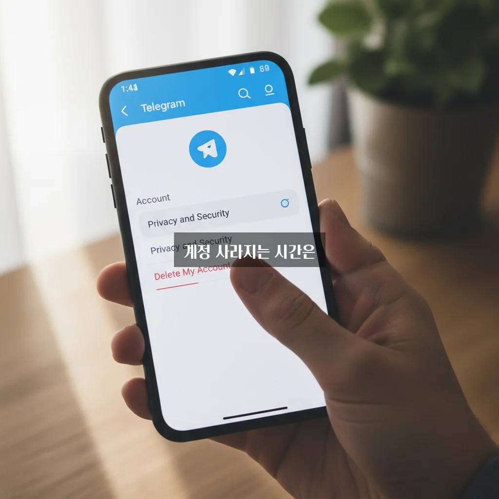 텔레그램 탈퇴 방법 및 계정 자동 삭제 기간 관련 이미지 1