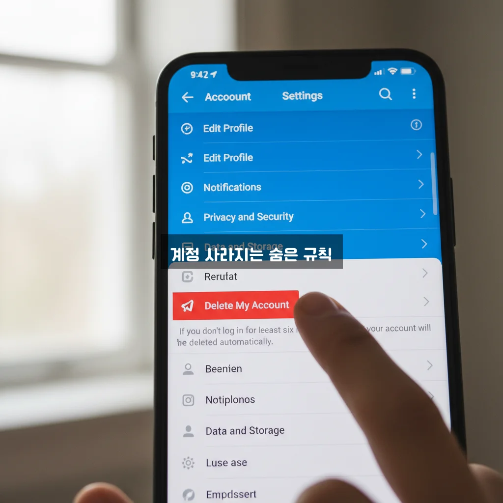 텔레그램 탈퇴 방법 및 계정 자동 삭제 기간 관련 이미지 3