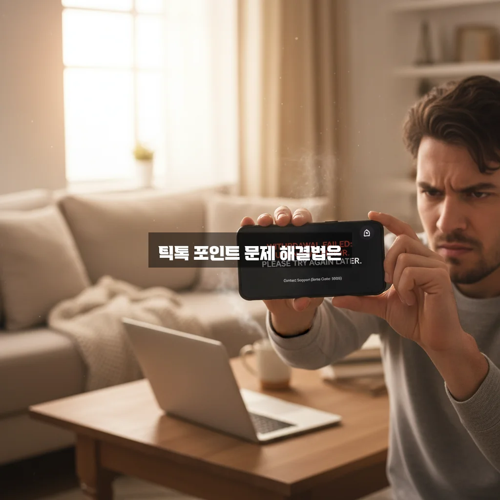 틱톡 라이트 포인트 출금 오류 및 친구 초대 실패 관련 이미지 2