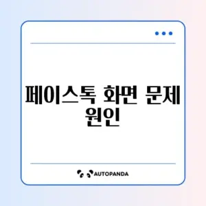 카카오톡 페이스톡 연결 안됨 및 화면 안 나옴