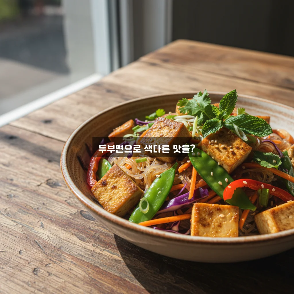 두부면 요리 레시피 관련 이미지 1