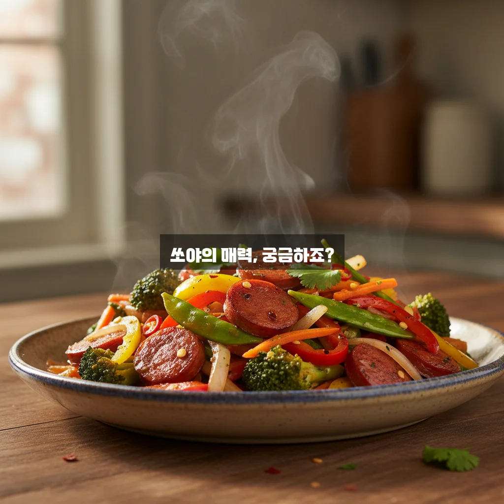 매콤하고 맛있는 쏘야(소세지 야채볶음) 레시피 알아보기 관련 이미지 2