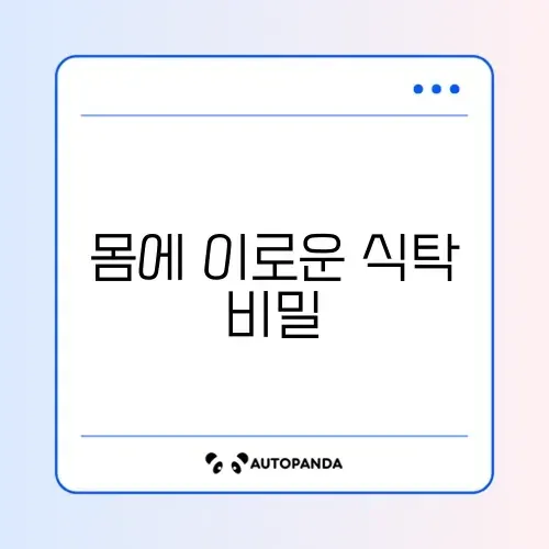 고혈압에 좋은 식단