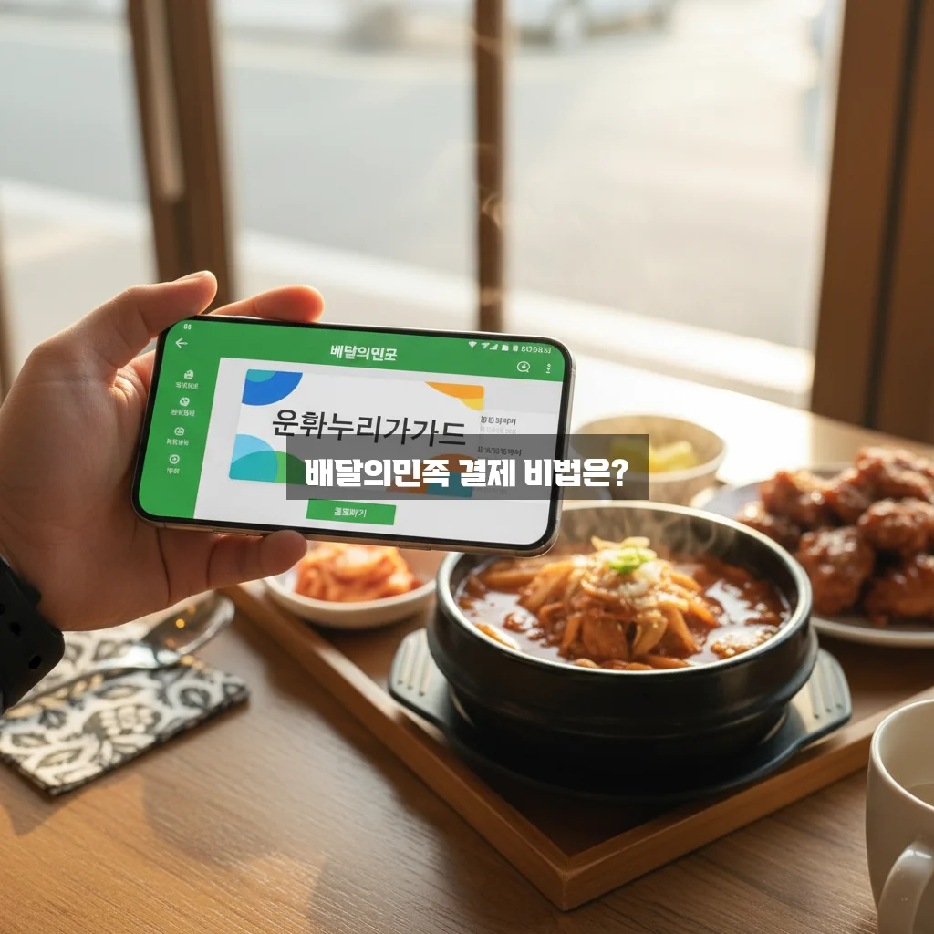 문화누리카드로 배달의민족 결제하는 완벽 가이드 관련 이미지 2