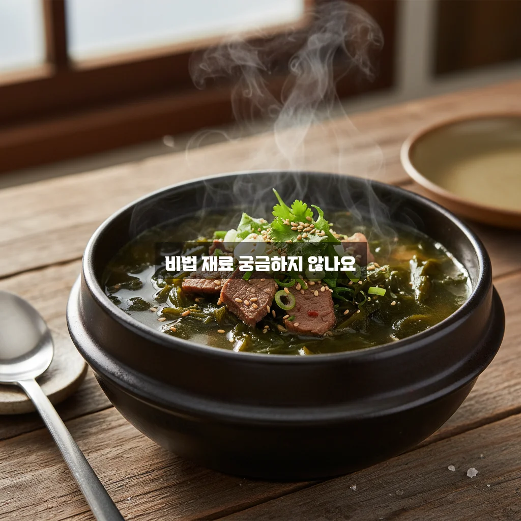 소고기 미역국 황금레시피 관련 이미지 1