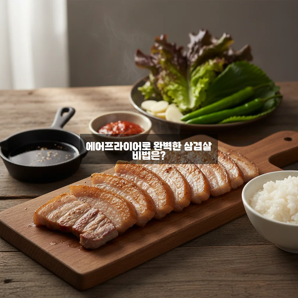 완벽하게 구워내는 에어프라이어 삼겹살 방법 알아보기 관련 이미지 1