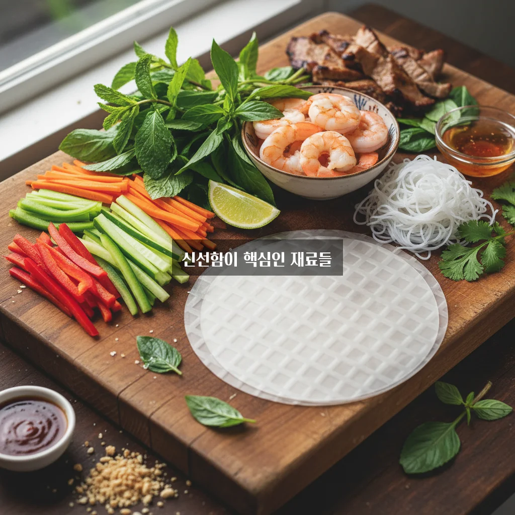 월남쌈 재료 준비 관련 이미지 1