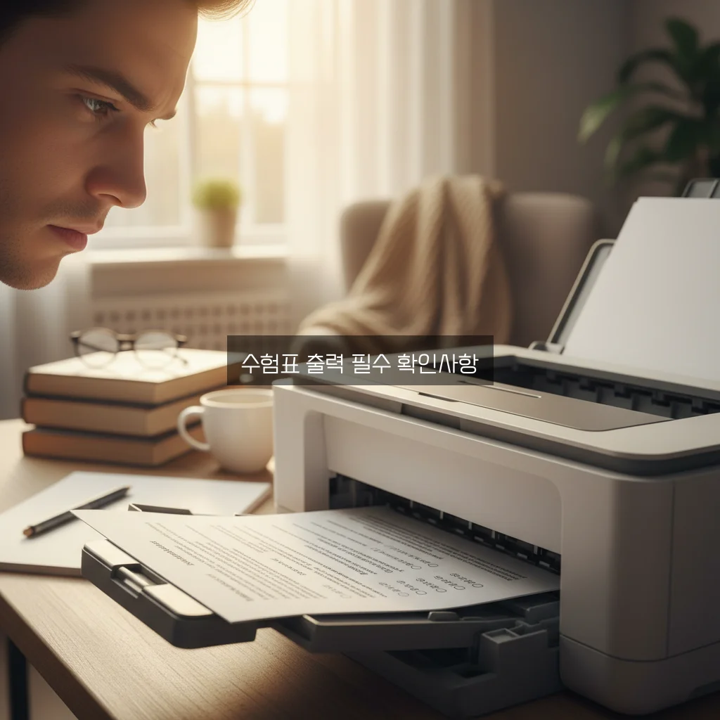 수험표 출력 조건 최신 완벽 정리 가이드 - 유앤미