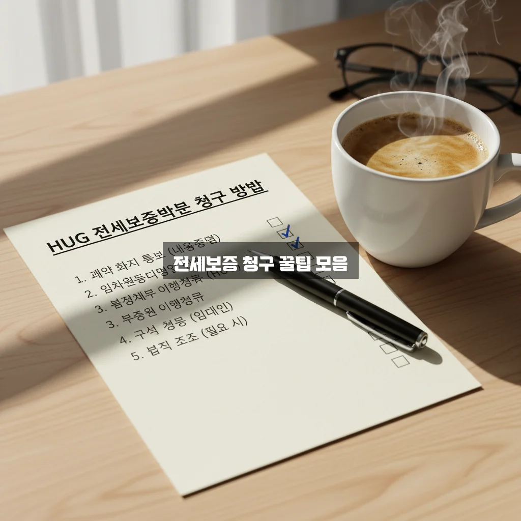 HUG 전세보증보험 청구 방법 완벽 정리 체크리스트 알아보기 관련 이미지 1