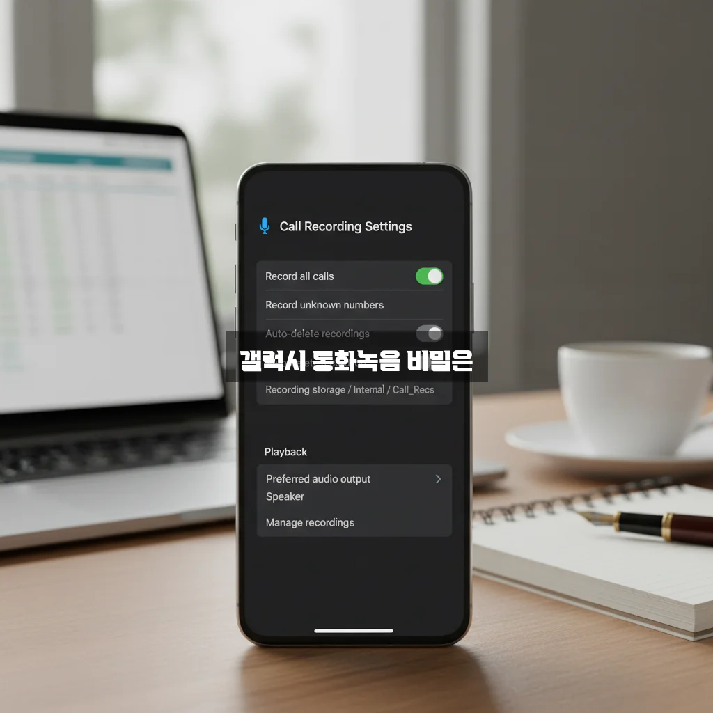 갤럭시 통화녹음 설정 비교 2026 완벽 가이드 알아보기 관련 이미지 2
