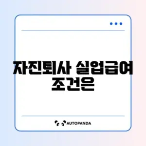 자진퇴사 실업급여 가격 완벽 체크리스트 알아보기