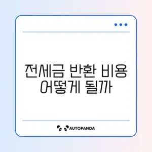2026 전세 보증금 반환 소송 비용 완벽 정리 가이드