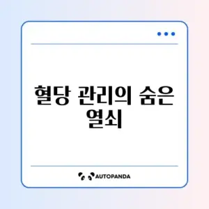 혈당 스파이크 줄이는 법과 준비물 완벽 정리 가이드