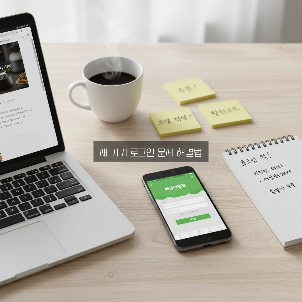 배달의민족 새 기기 로그인 차단 해제 완벽 가이드 관련 이미지 1