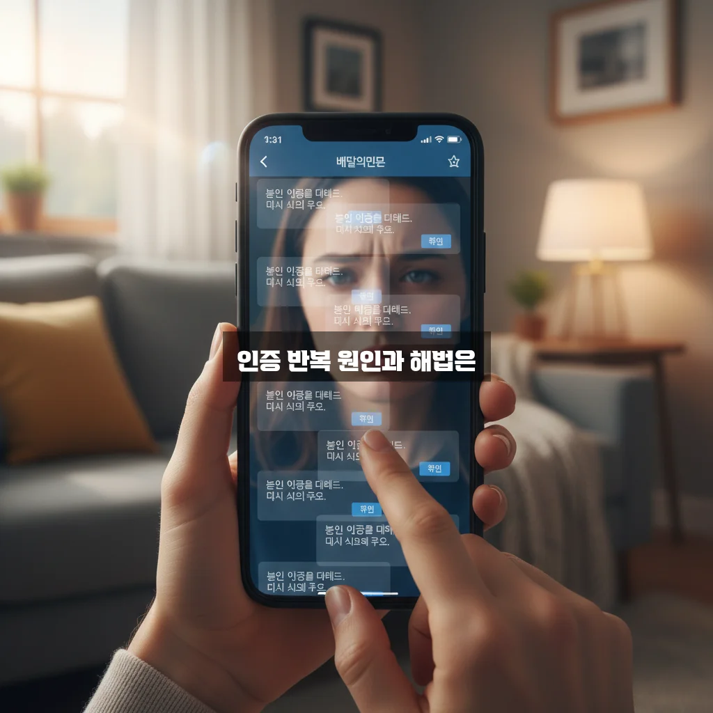 배달의민족 인증 화면이 반복될 때 해결 방법 완벽 정리 관련 이미지 2
