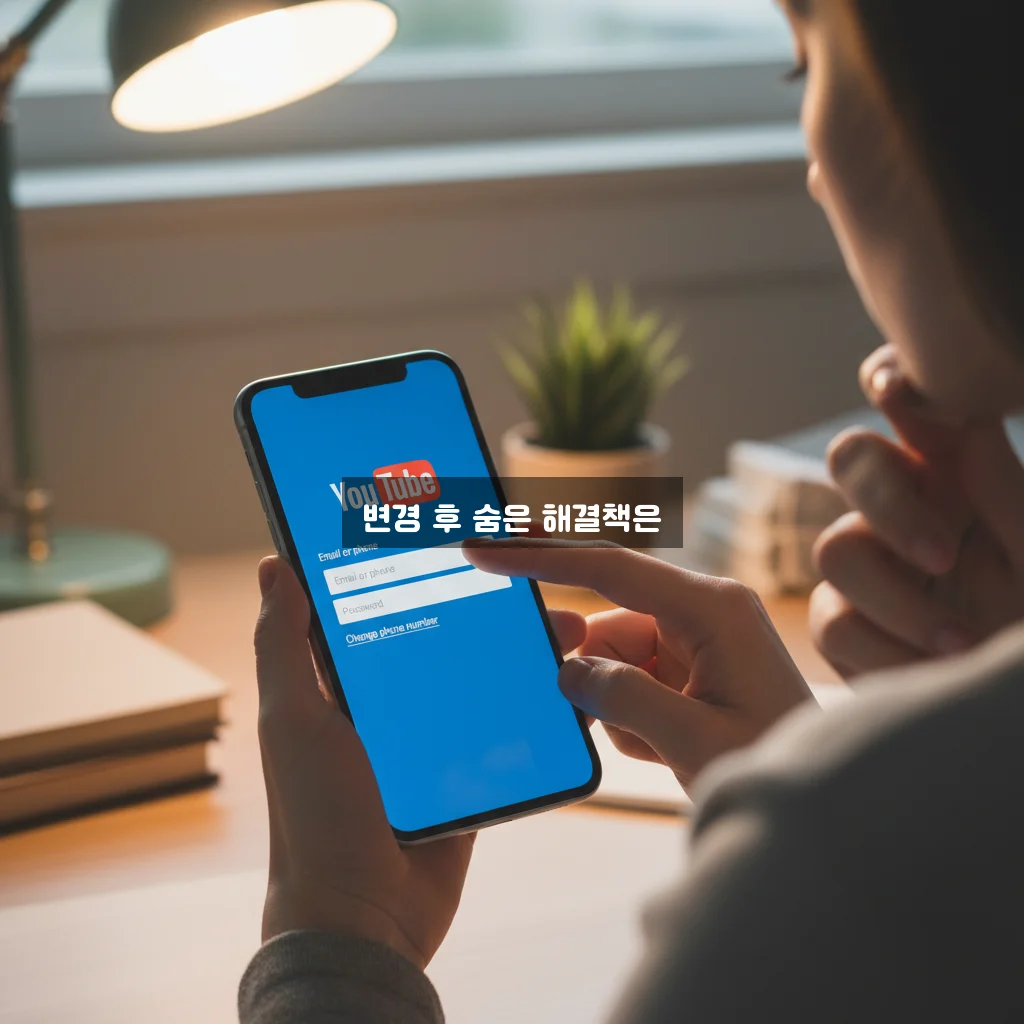 유튜브 휴대폰 번호 변경 후 로그인 문제 완벽 정리 방법 관련 이미지 3