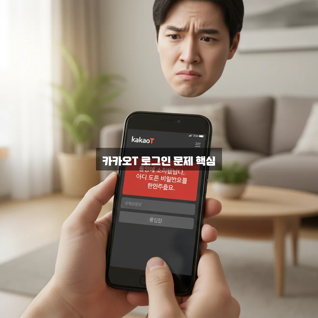 카카오T 간편로그인 오류 완벽 해결 가이드 알아보기 관련 이미지 1