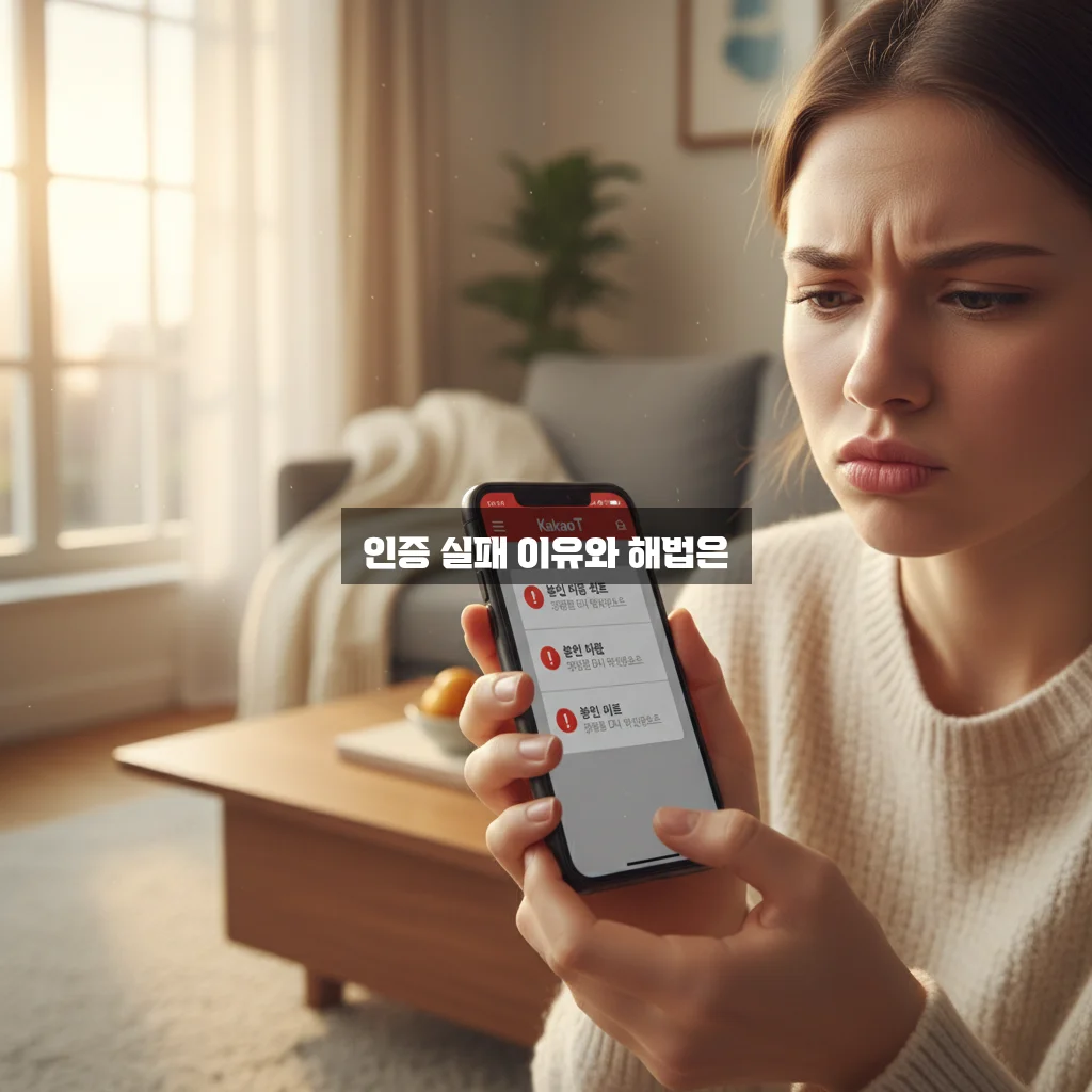 카카오T 본인인증 계속 실패하는 이유와 해결 방법 완벽 정리 관련 이미지 2