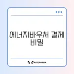 에너지바우처 카드 결제 오류 완벽 해결 가이드 알아보기