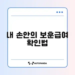 국가유공자 보훈급여금 지급액 쉽게 확인하는 방법 가이드