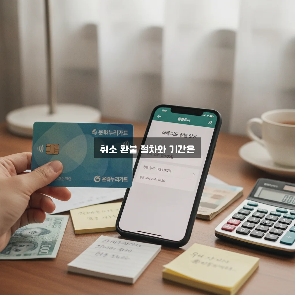 문화누리카드 결제 취소 환불 기간 완벽 정리 알아보기 관련 이미지 1