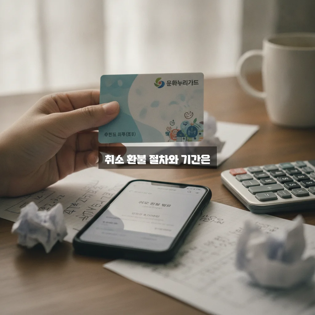 문화누리카드 결제 취소 환불 기간 완벽 정리 알아보기 관련 이미지 3