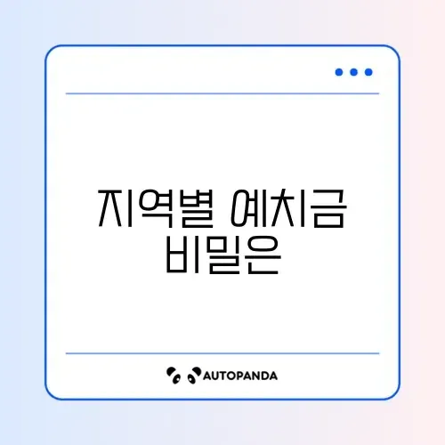 청약통장 예치금 지역별 기준 완벽 정리 가이드 썸네일