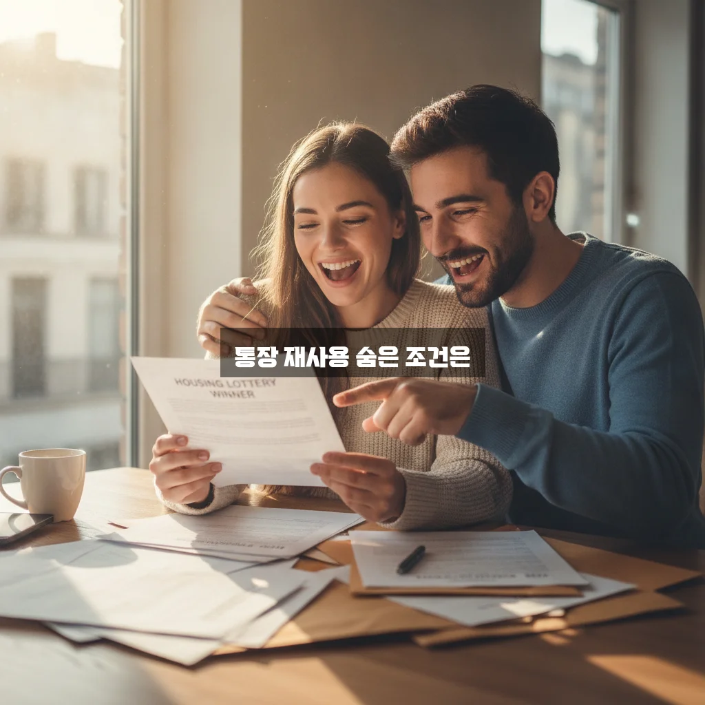 청약 당첨 후 통장 재사용 가능 여부 완벽 정리 관련 이미지 3